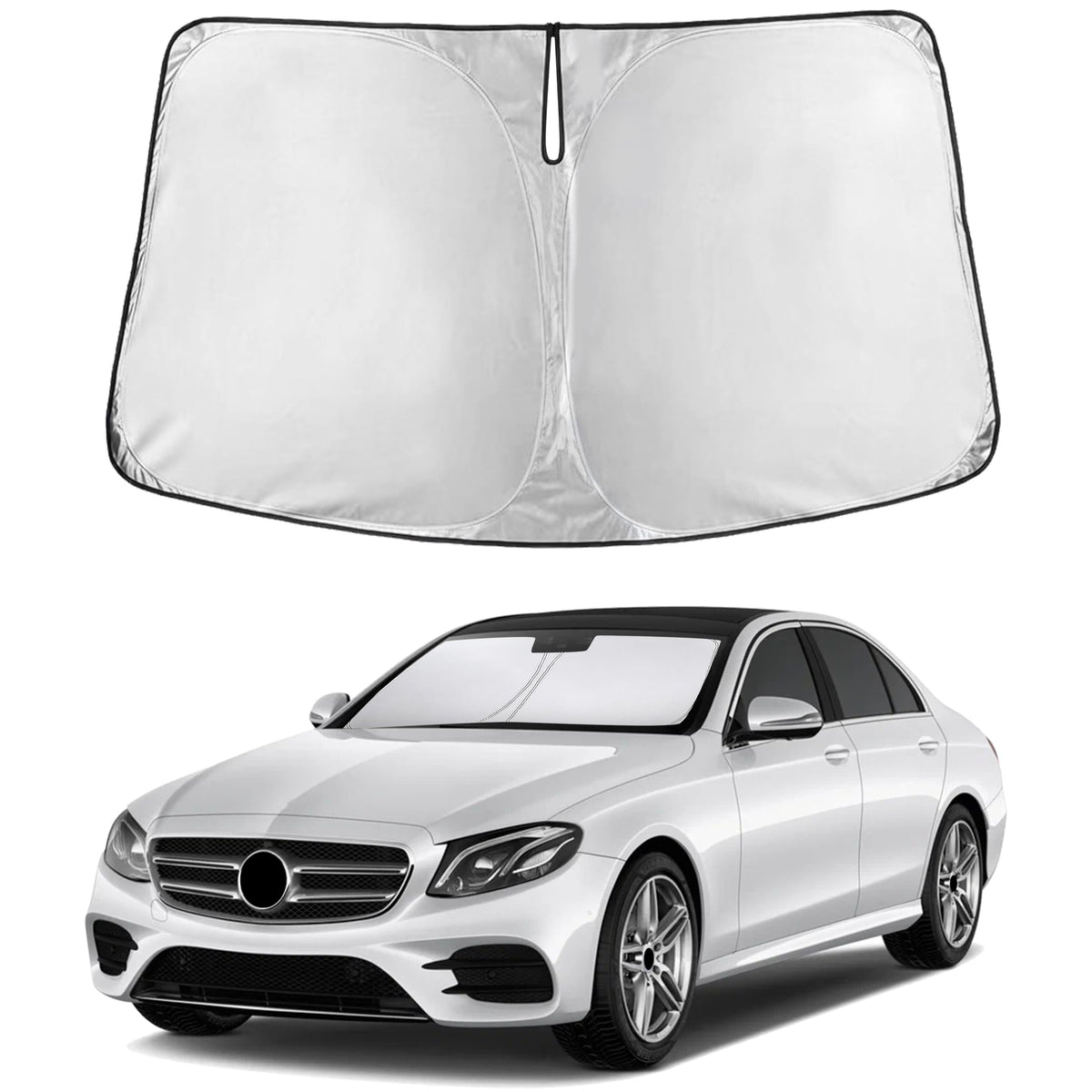 EcoNour Car Windshield Sun Shade, Front Window Sun Blocker for SUVs,Sedan