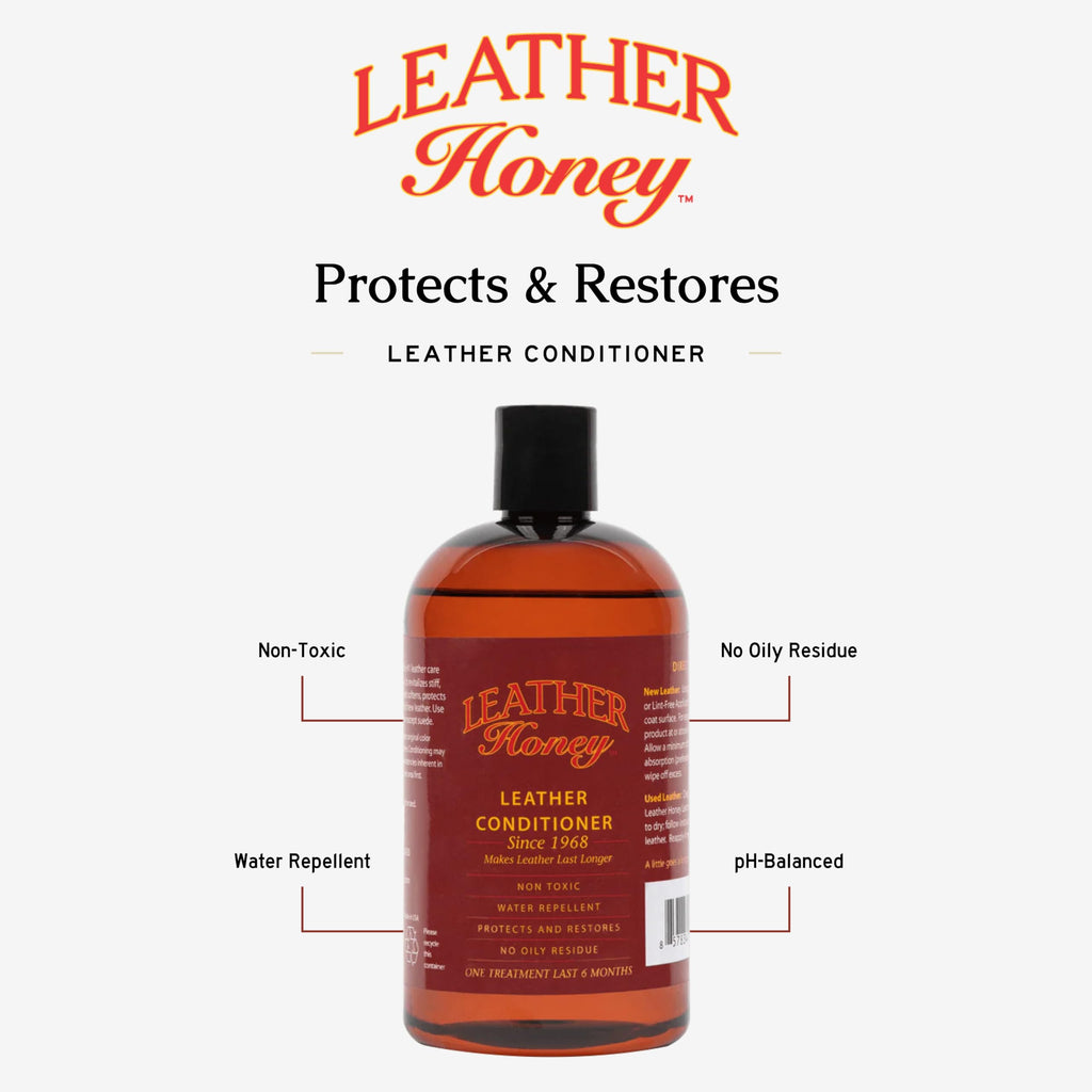 Leather Honey Leather Conditioner – Non-Toxic & Made in the USA Since 1968