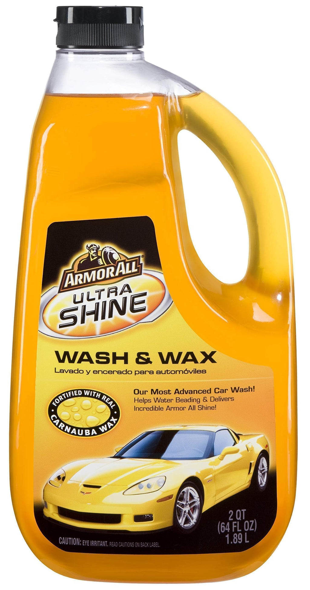Armor All Ultra Shine Car Wash and Car Wax,Cleaning Fluid for Cars,Trucks,Motorcycles,64 Fl Oz Each,(Pack of 3)
