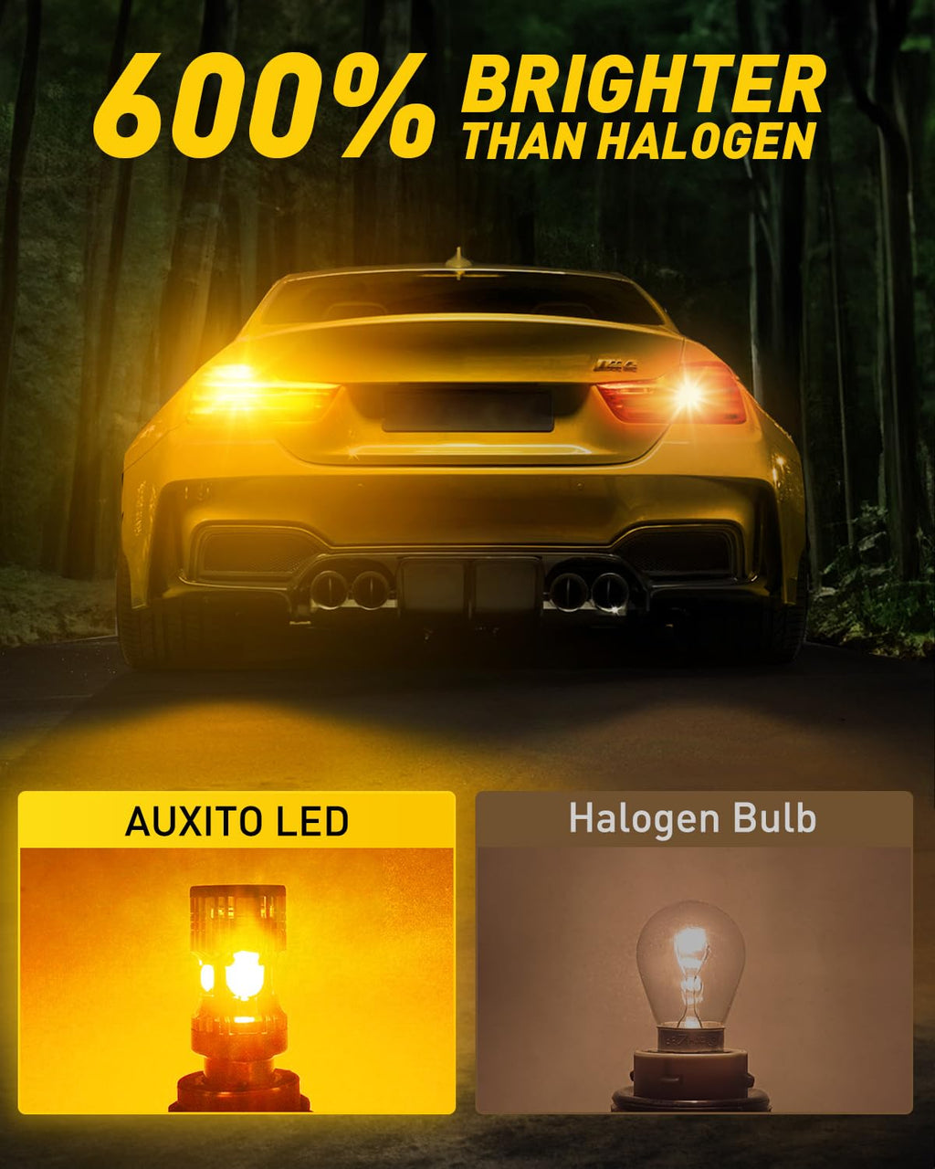 AUXITO 912 921 LED Bulb for Backup Light Reverse Lights High Power 2835 15-SMD Chipsets Error Free T15 906 922 W16W Bulbs, 6000K White, Automotive Light Bulbs (Upgraded, Pack of 2)