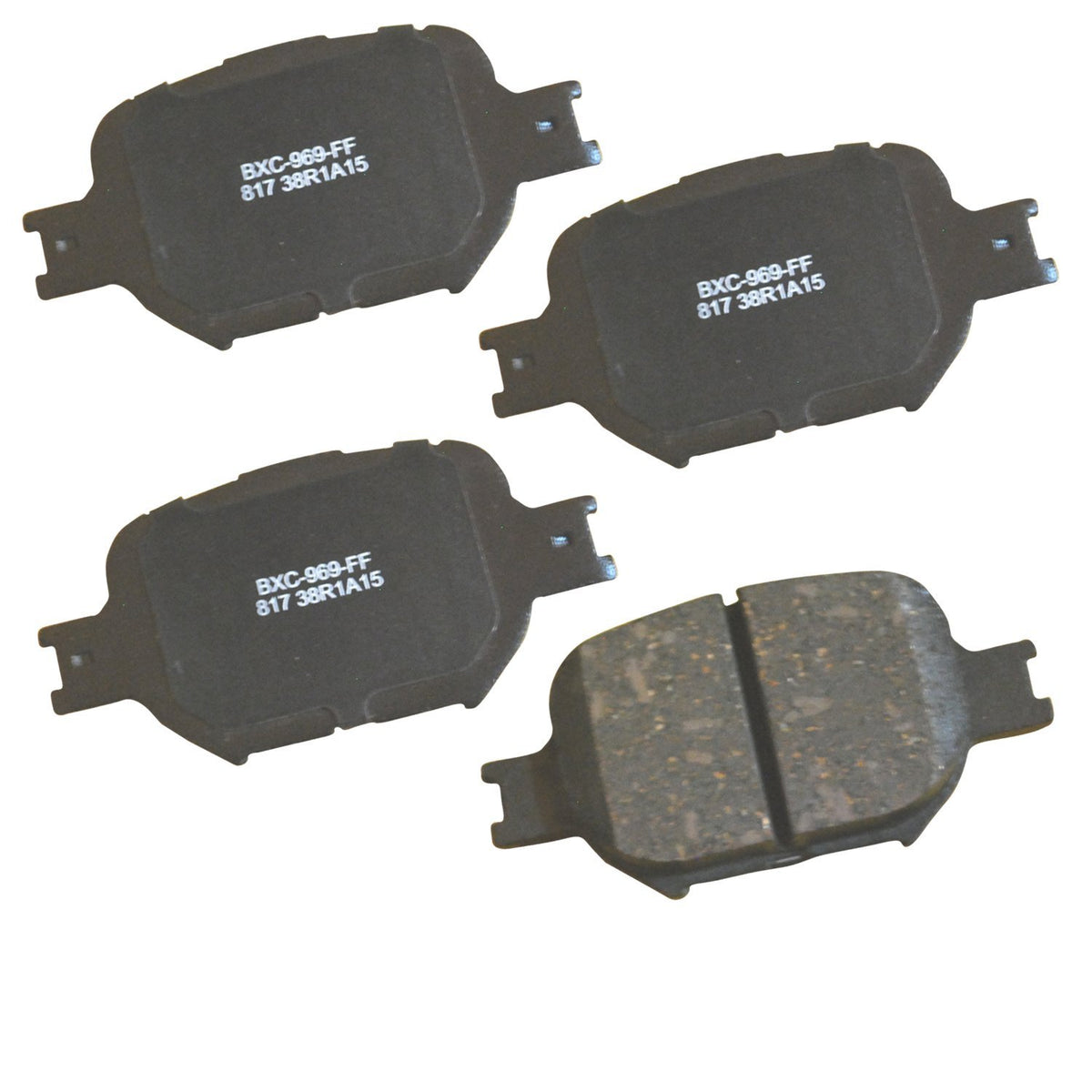 Bendix Premium SBC1363 Ceramic Front Brake Pads for select Cadillac Escalade, ESV, EXT, XTS, Chevrolet Avalanche, Cheyenne, Express 1500, Silverado, Suburban, Tahoe, GMC Savana, Sierra Classic, Yukon