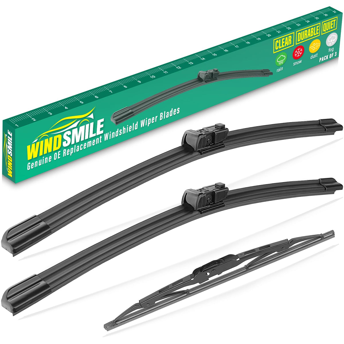 WINDSMILE Windshield Wiper Blades Replacement for Tesla Model 3 Model Y