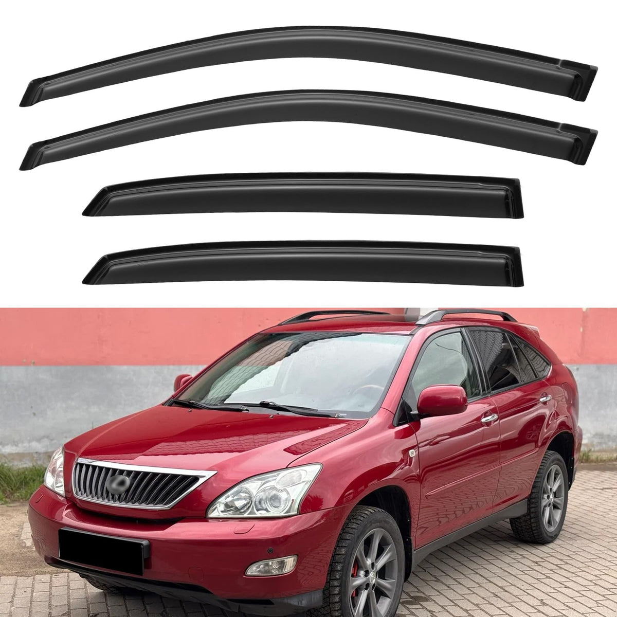 Window Visors Rain Guards for 2015-2026 Ford F150 Crew/SuperCrew Cab