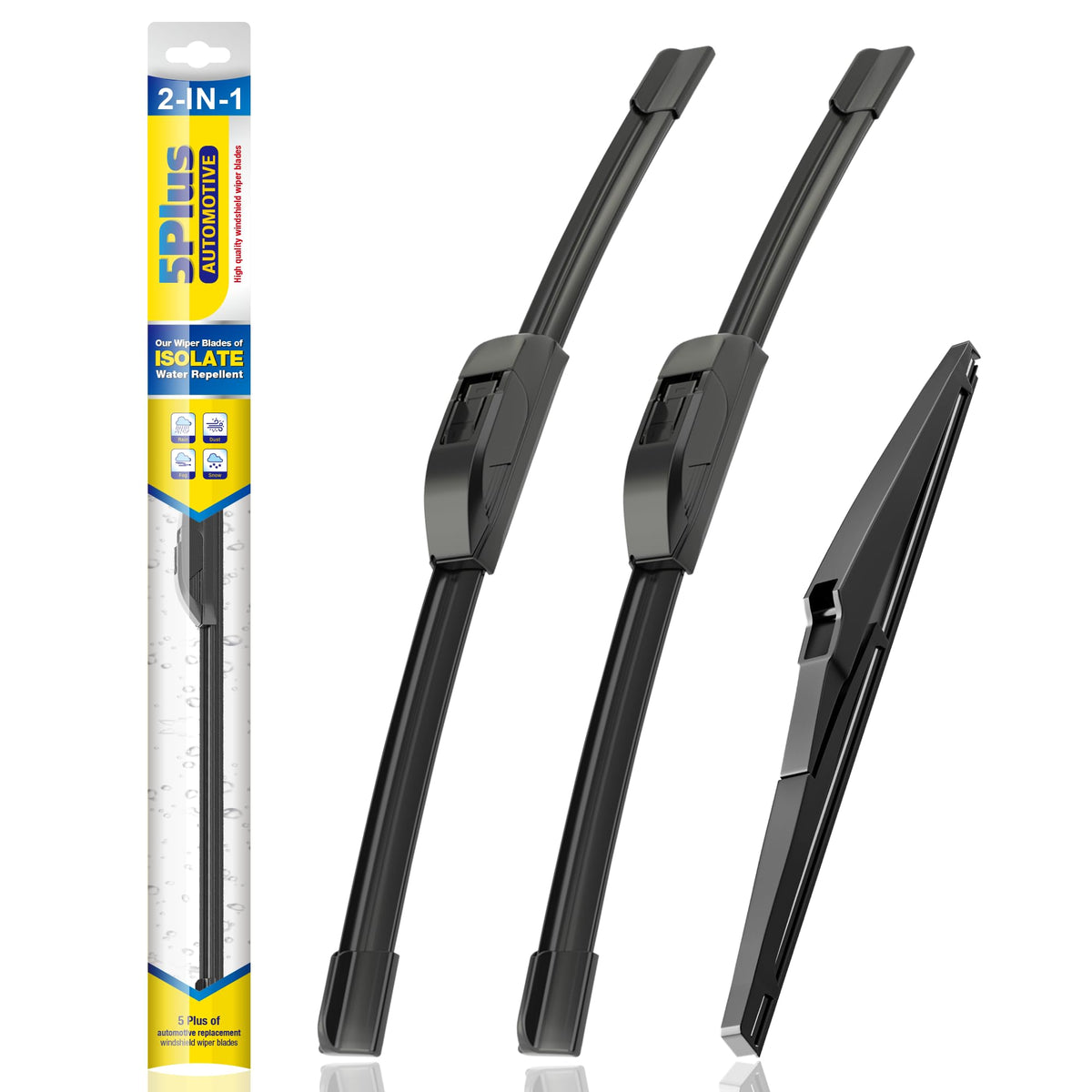 5 PLUS Silicone Windshield Wipers Fits Ford Explorer 2011-2024 (3 PACK)