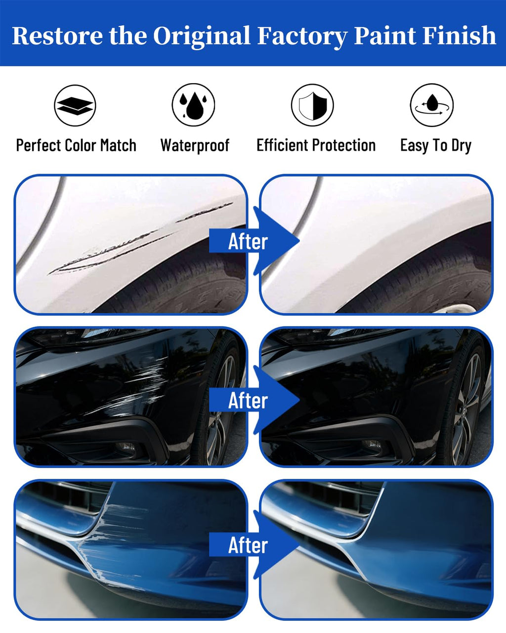 Touch Up Paint for Tesla Pearl White PPSW Paint Code Scratch Repair