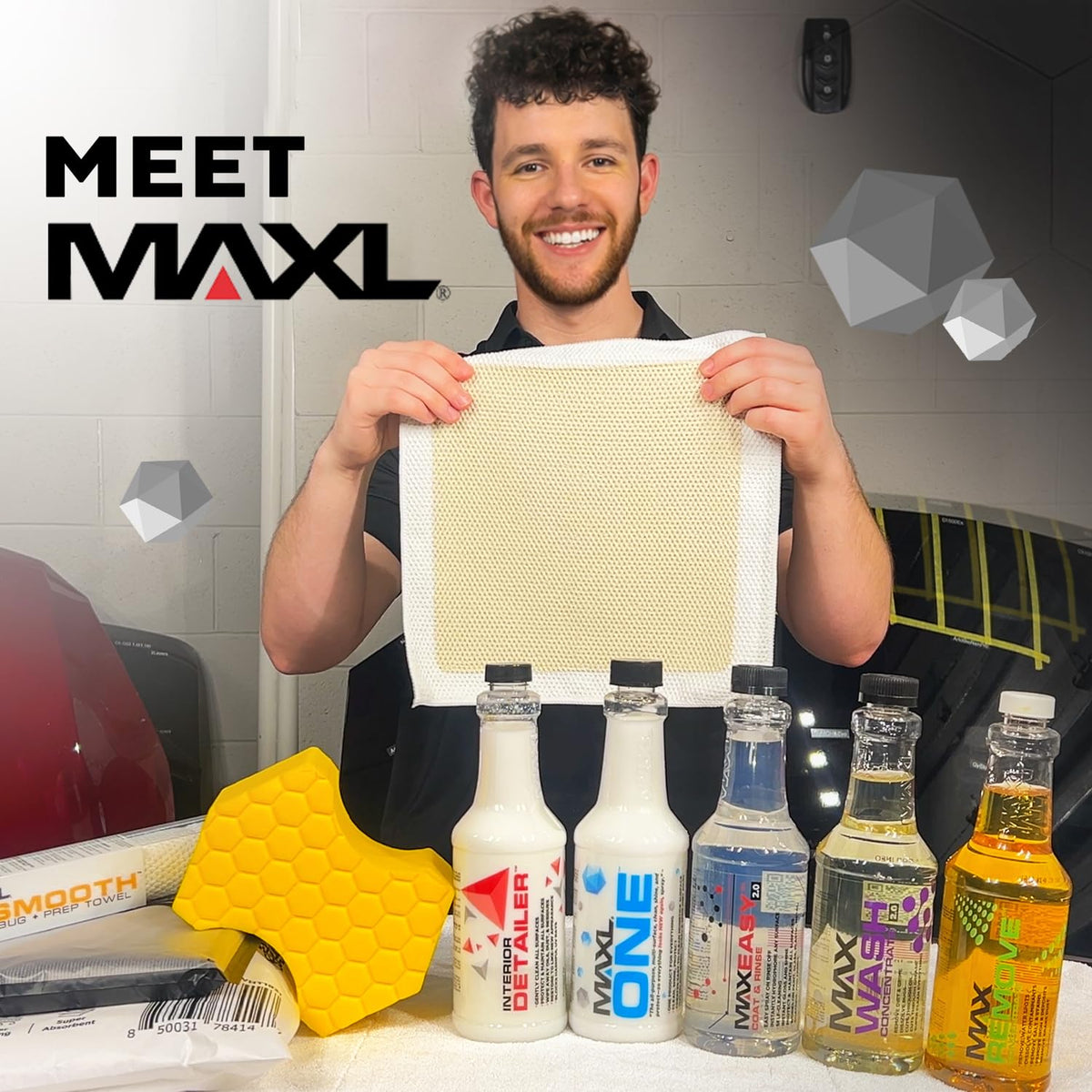 MAXL MAXLONE™ Car Spray with Triphene® All Purpose Waterless Detailer 2 Kit