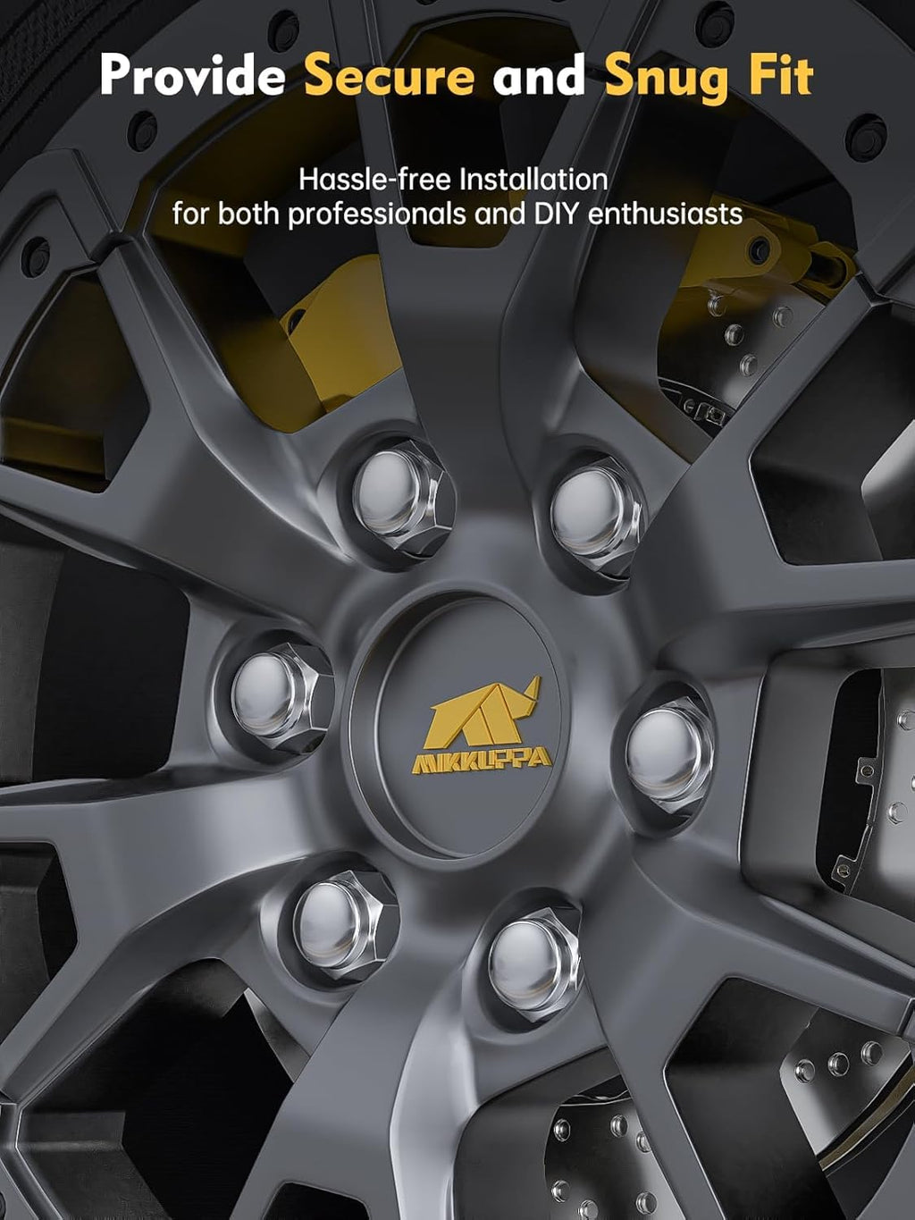 MIKKUPPA M12x1.5 Lug Nuts, Replacement for Ford Honda Aftermarket Wheel