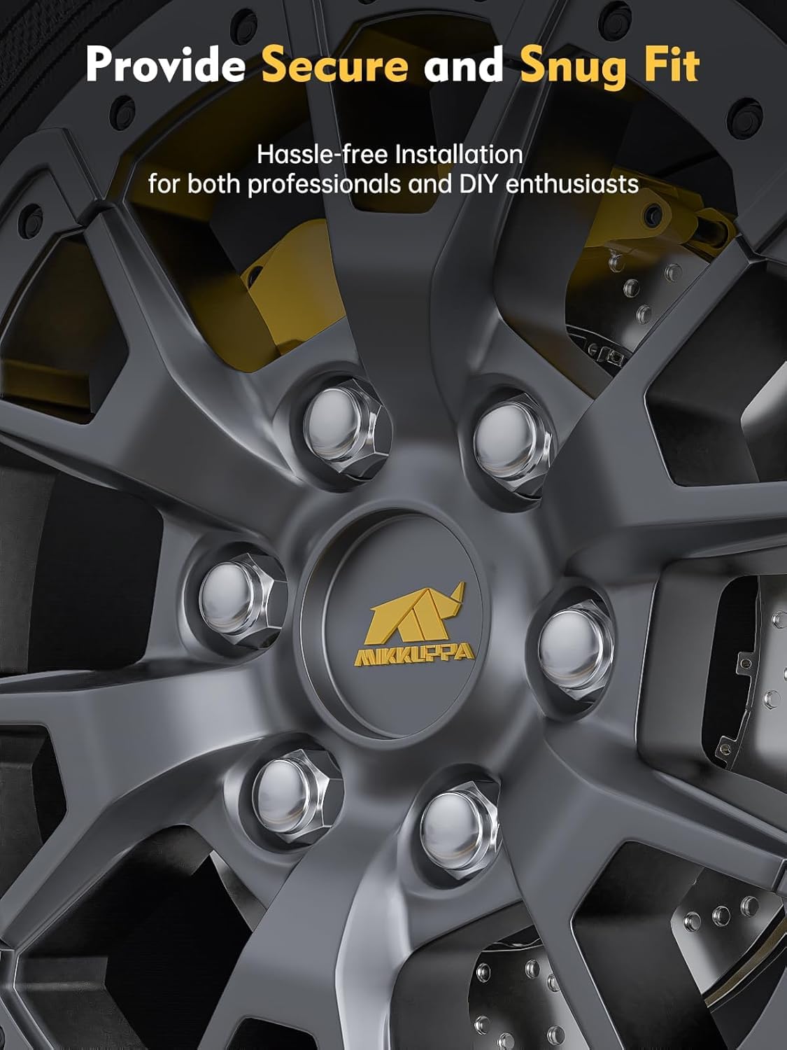 MIKKUPPA M12x1.5 Lug Nuts, Replacement for Ford Honda Aftermarket Wheel