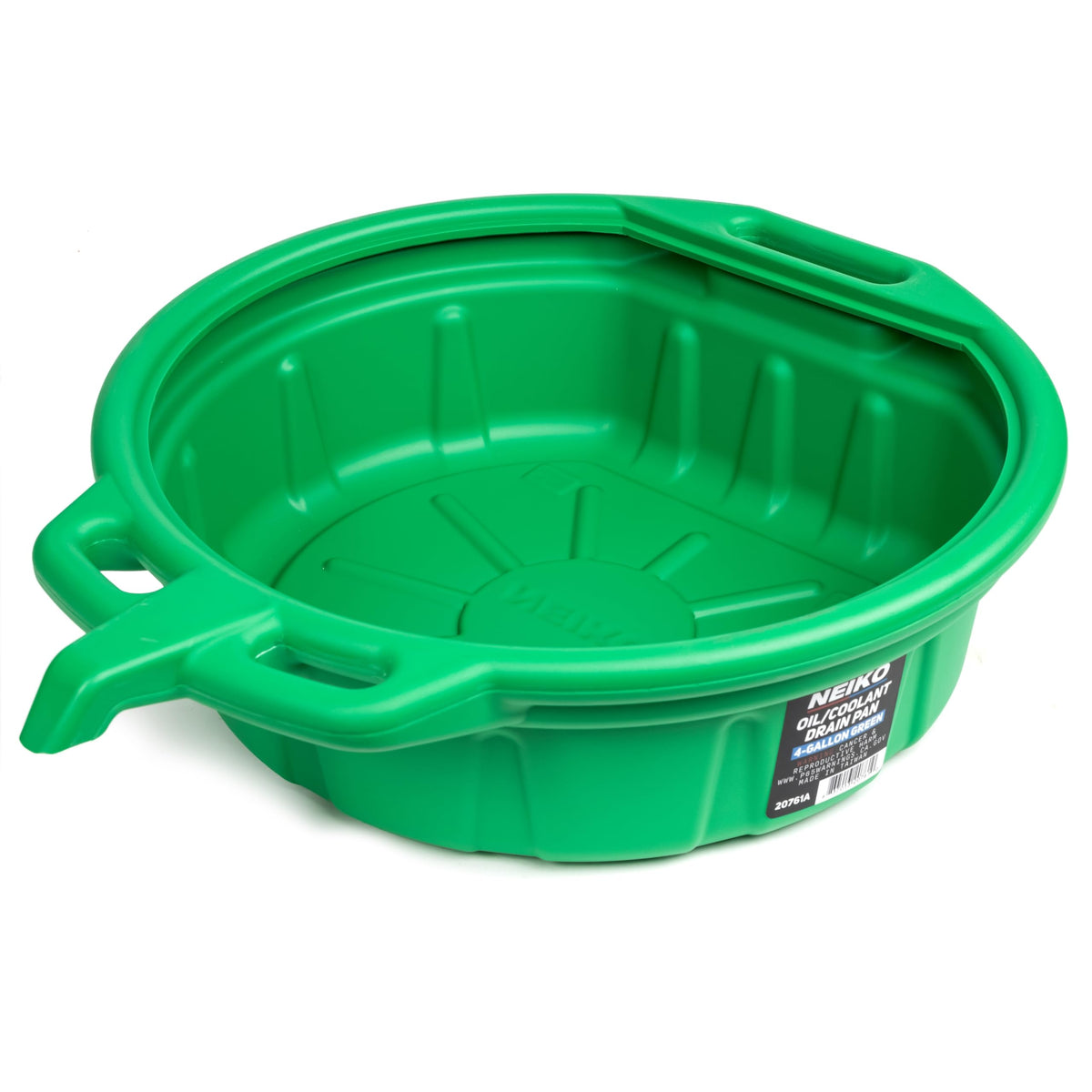 NEIKO 20762A Oil Drain Pan | Black Plastic Anti Splash | Motor Oil Drip Catcher Pan | 2 Gallon (8L) Capacity
