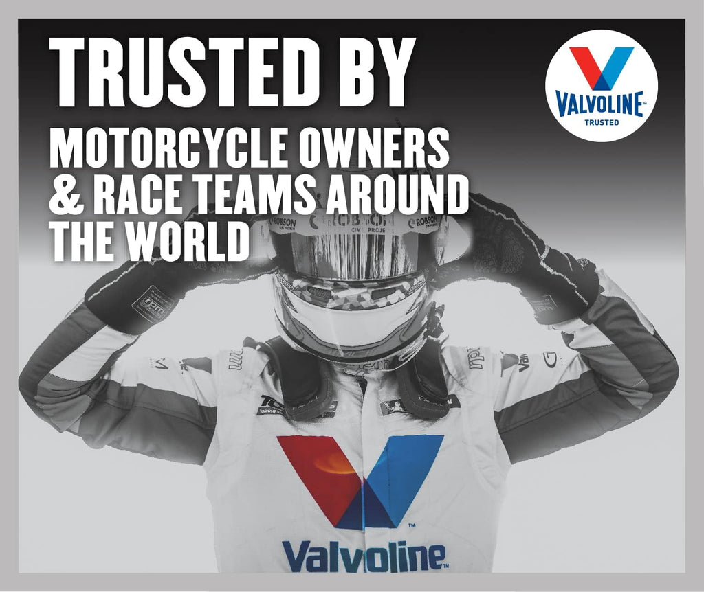 Valvoline 4-Stroke Motorcycle Full Synthetic 10W-40 Motor Oil 1 Quart