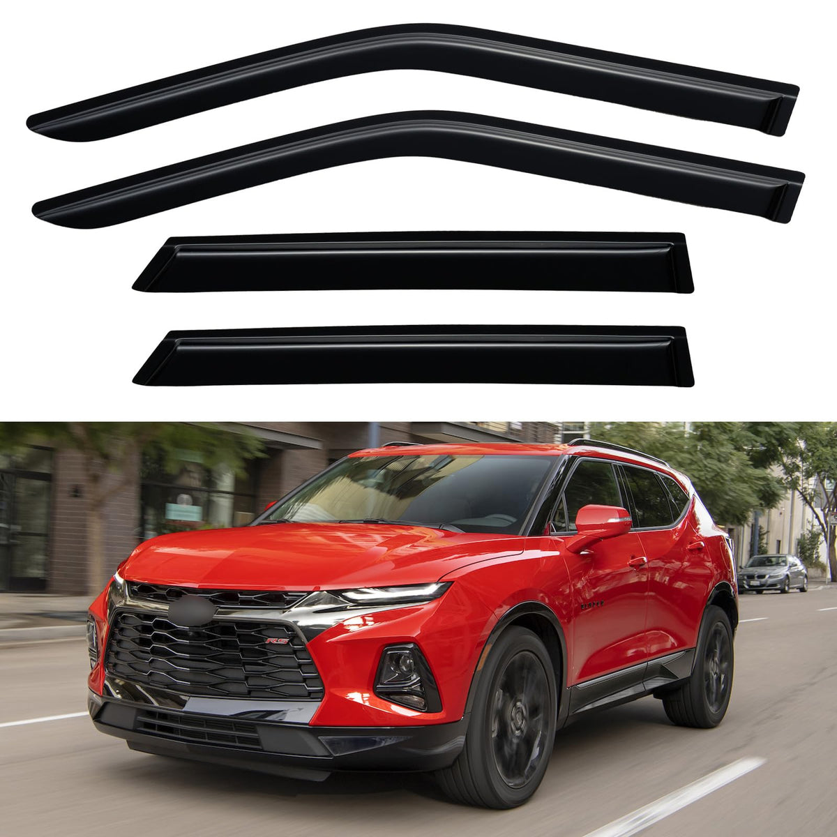 Window Visors Rain Guards for 2015-2026 Ford F150 Crew/SuperCrew Cab
