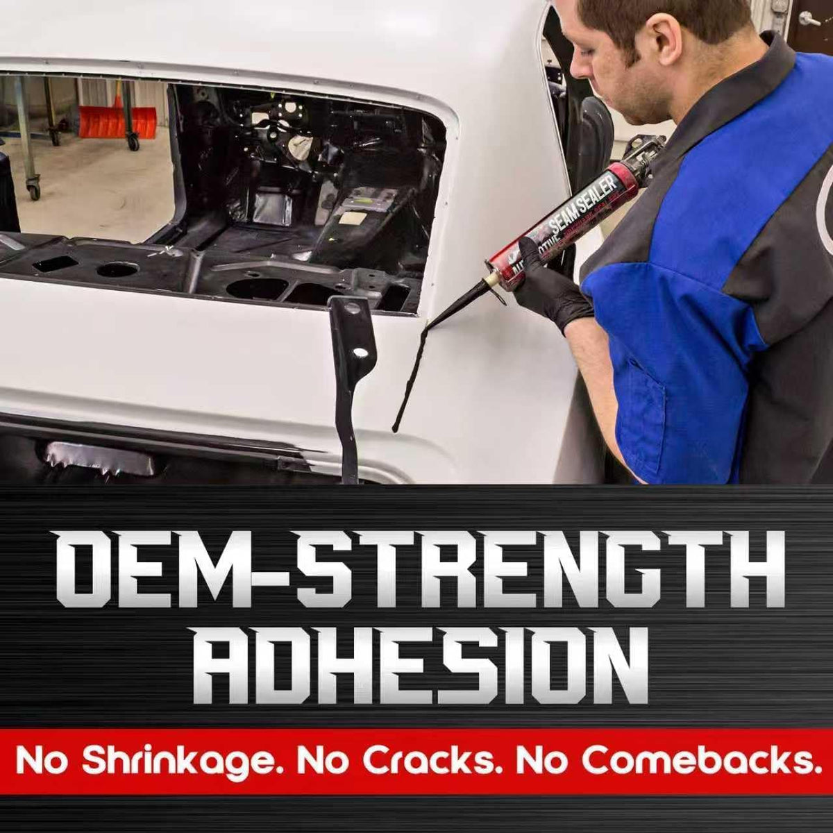 Seam Sealer Automotive Black, Paintable Waterproof Auto Body Sealant