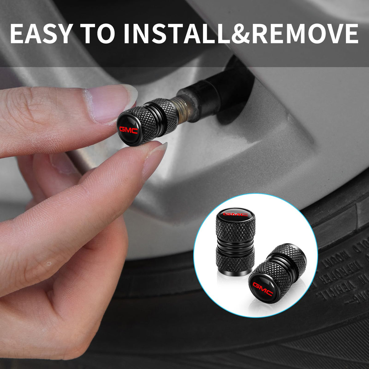 Tire Valve Stem Cap Cover for BMW M Accessories Belt O-Ring Seal Corrosion Resistant Tire Valve Stem Air Cap 4 Pack Black