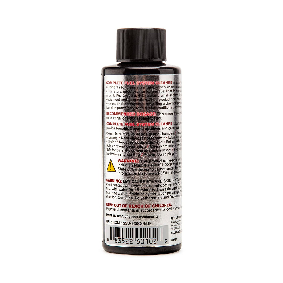 Red Line 60103 SI-1 Complete Fuel System Cleaner - 15 Ounce- Fuel Injector Cleaner and Carburetor Cleaner for Corrosion Prevention and Injector, Valve, and Combustion Chamber Deposit Removal