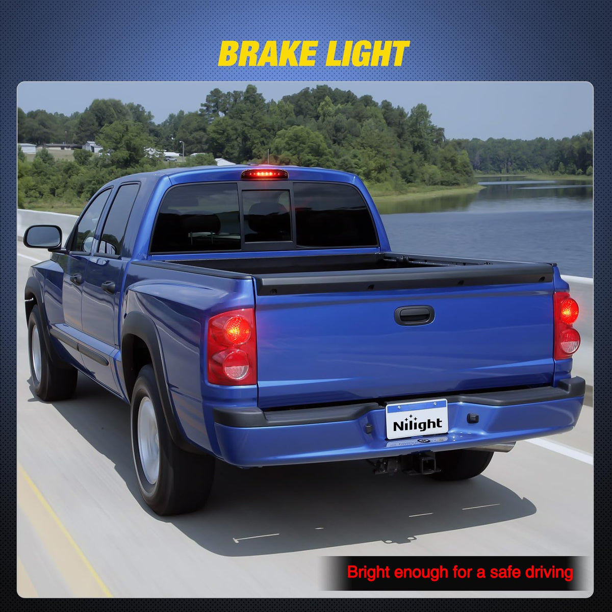 Nilight Third Brake Light for Ford F-150 2009-2014, Smoked Lens