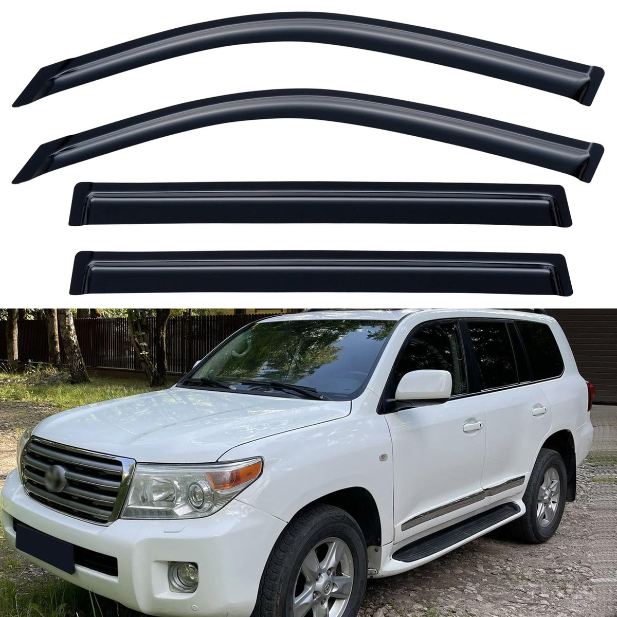Window Visors Rain Guards for 2015-2026 Ford F150 Crew/SuperCrew Cab
