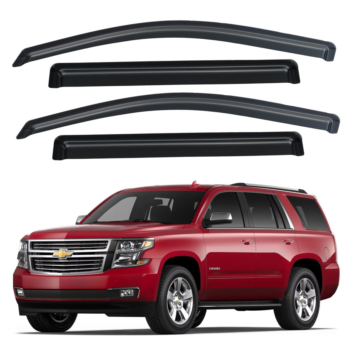 Window Visors Rain Guards for 2015-2026 Ford F150 Crew/SuperCrew Cab