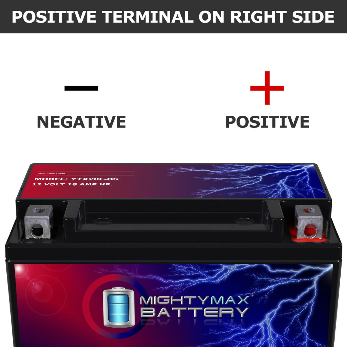 Mighty Max Battery YTX14-BS - 12 Volt 12 AH, 200 CCA, Rechargeable Maintenance Free SLA AGM Motorcycle Battery