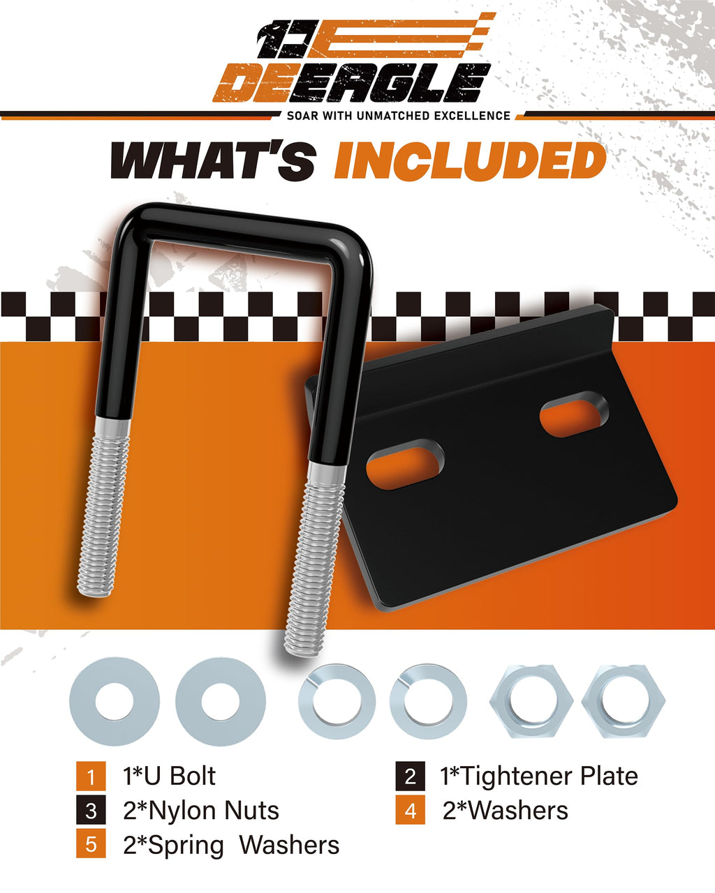 DEEAGLE Hitch Tightener Anti Rattle Stabilizer for 1.25" to 2" Hitch