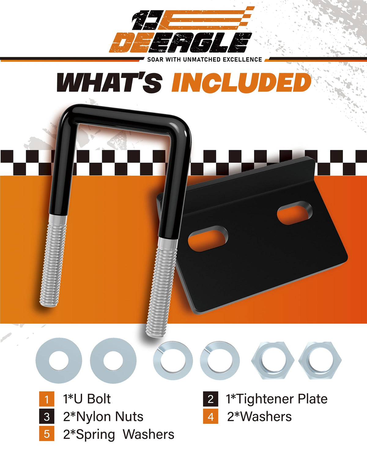 DEEAGLE Hitch Tightener Anti Rattle Stabilizer for 1.25" to 2" Hitch
