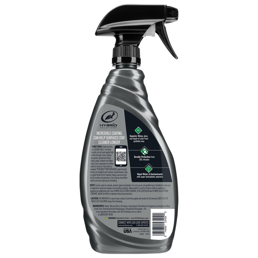 Turtle Wax Hybrid Solutions Ceramic Spray Wax Coating, 16 oz (Pack of 1)