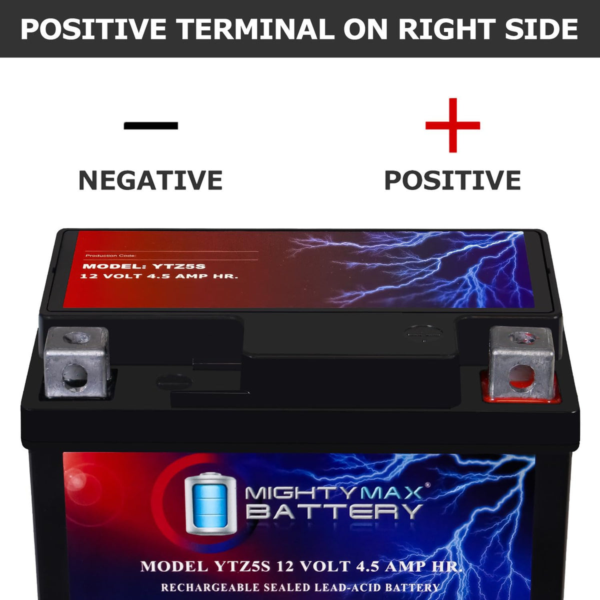 Mighty Max Battery YTZ14S -12 Volt 11.2 AH, 230 CCA, Rechargeable Maintenance Free SLA AGM Motorcycle Battery