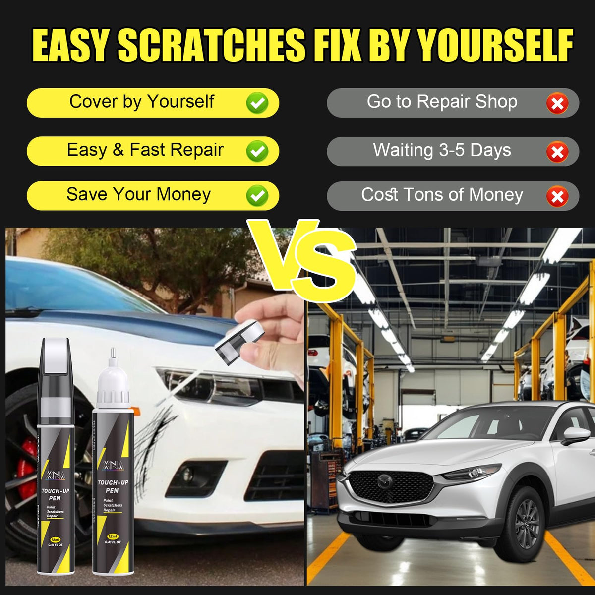 XNA Jet Black Mica(41W) for Mazda Touch Up Paint