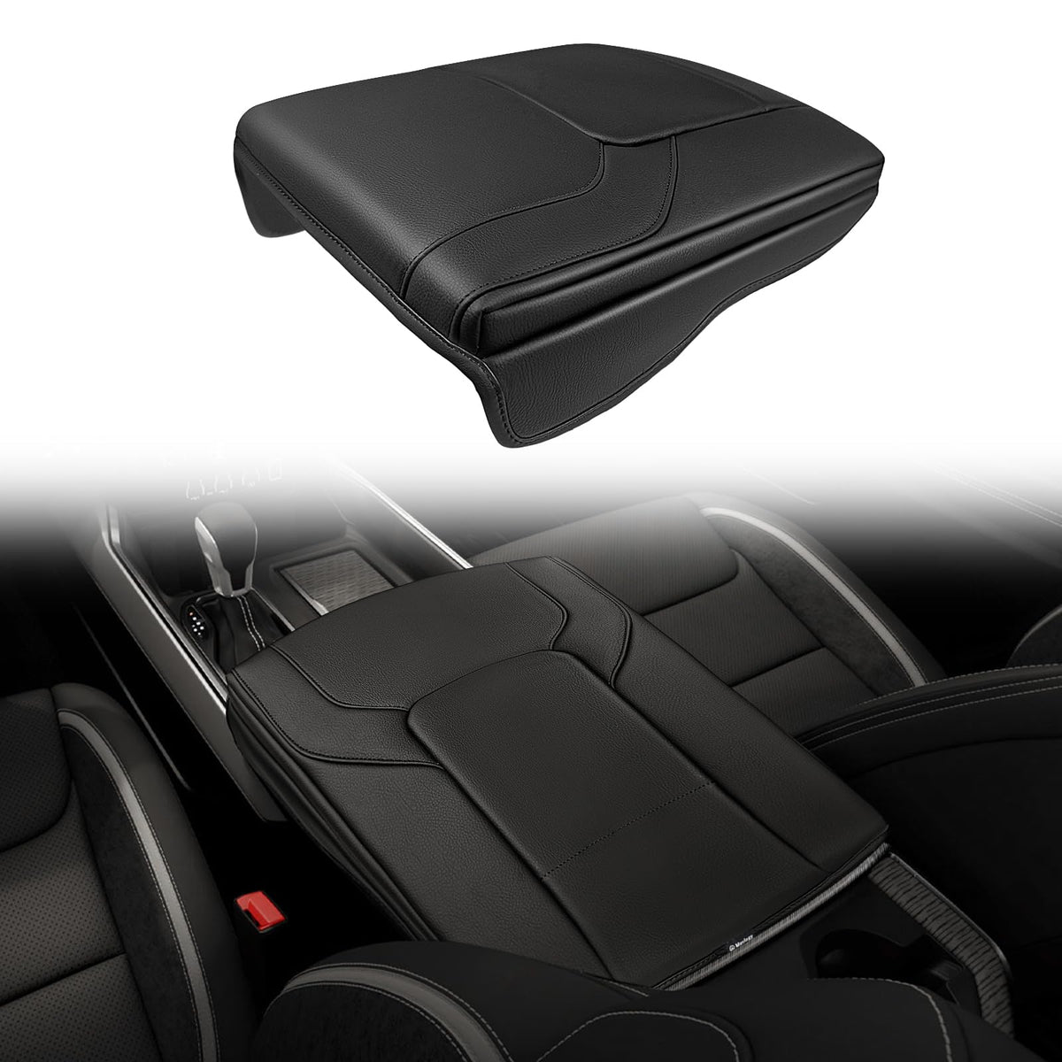 Muslogy Armrest Cover for Silverado/Sierra 2019-2026, Regular Thick, Bench