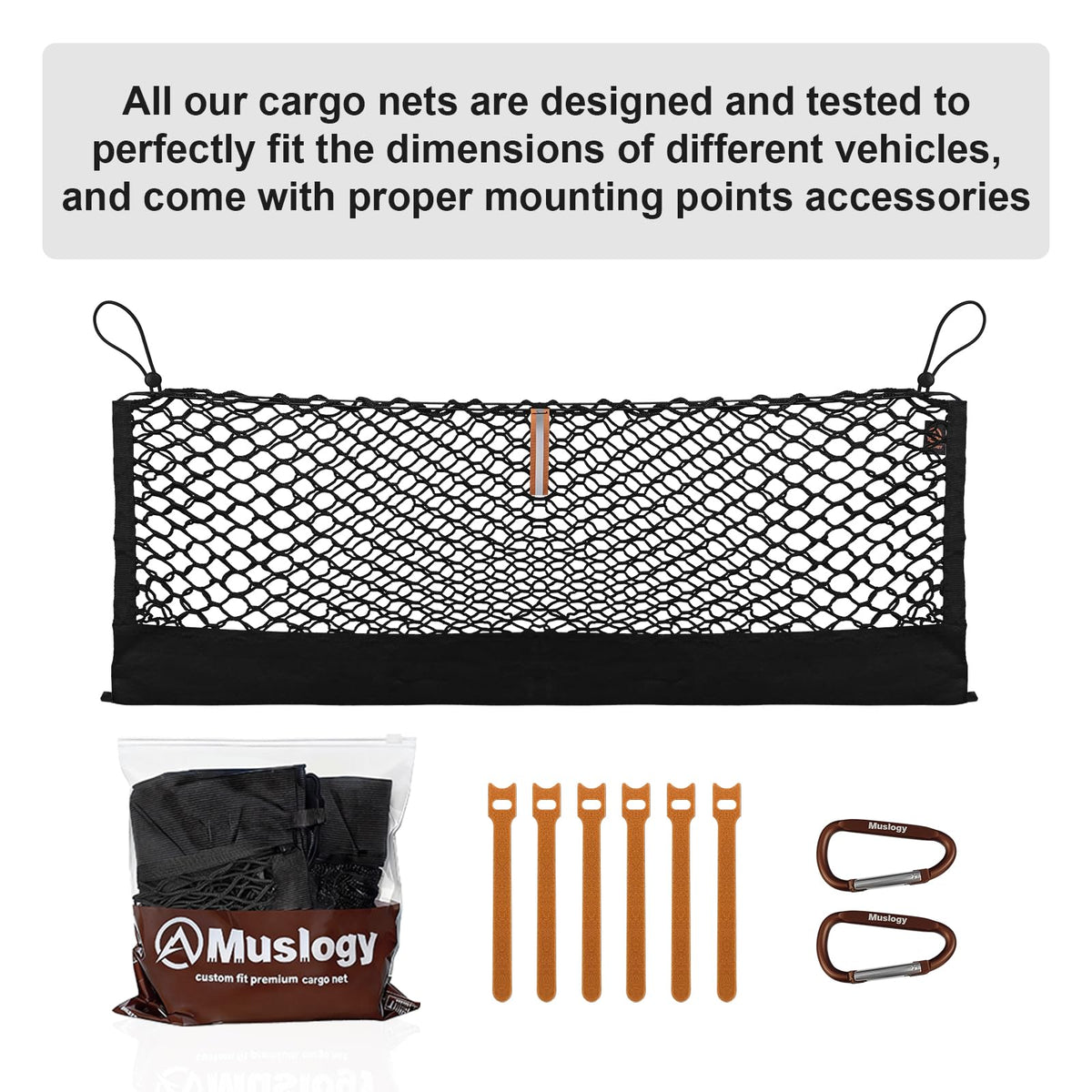 Muslogy Cargo Net for 2013-2026 Chevy Silverado GMC Sierra 1500/2500/3500HD