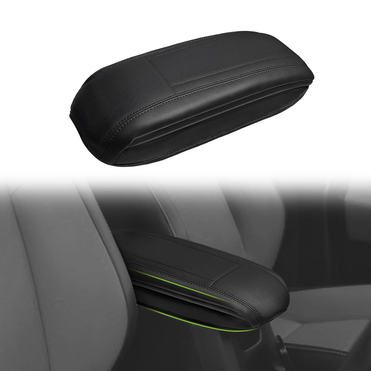 Muslogy Armrest Cover for Silverado/Sierra 2019-2026, Regular Thick, Bench