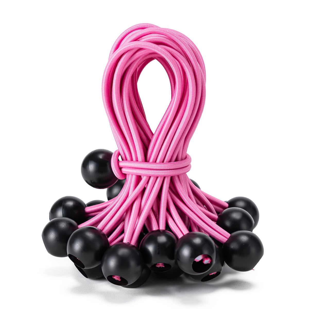 30 Pack Ball Bungee Cord, Heavy Duty Bungie Cord Balls (6",Black/White)