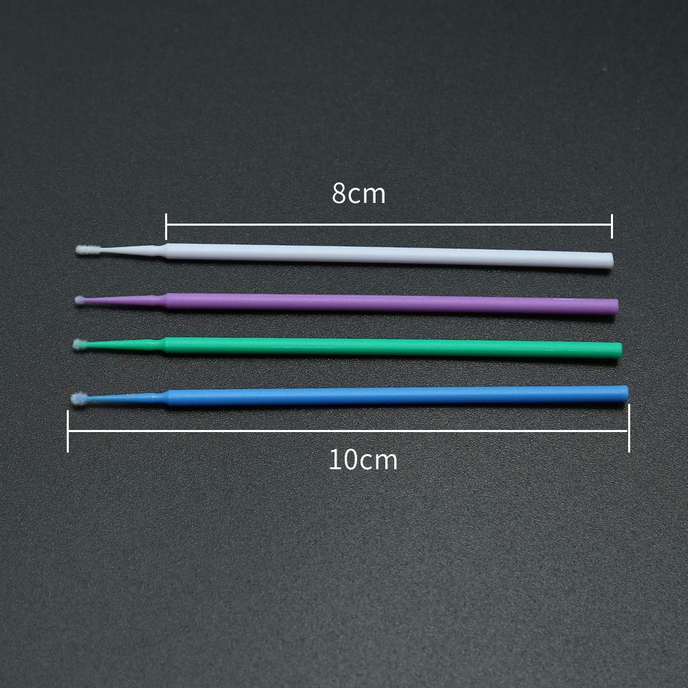 Touch Up Paint Brushes for Automotive Paint Chip Repair Disposable Micro Applicators (S:1.5mm, Purple)-100 Pieces