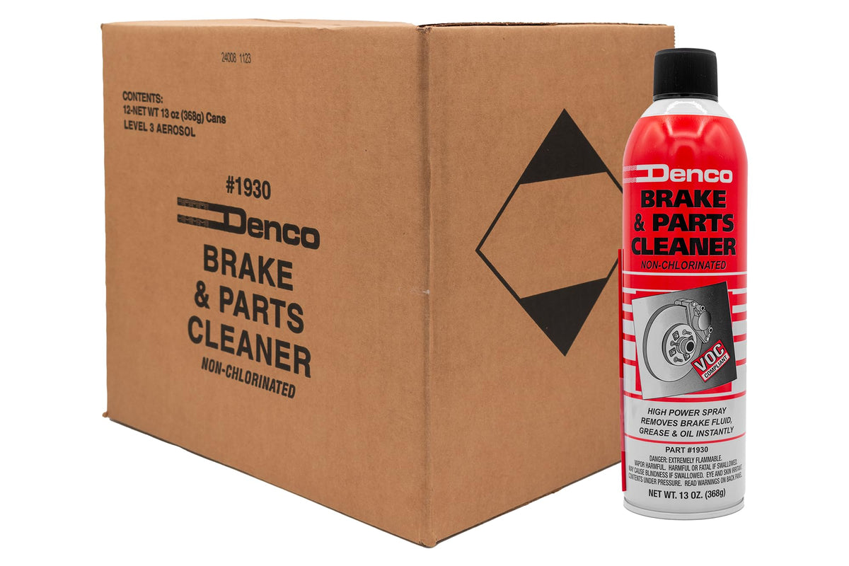 Denco 1930 Brake & Parts Cleaner, Non-Chlorinated, 13oz, 12-Pack