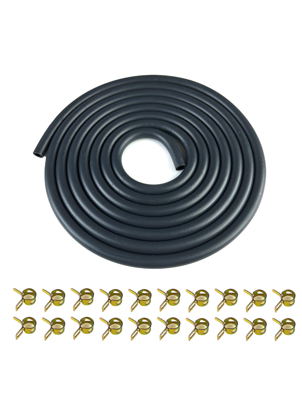 YAMAKATO 10 Feet 1/4 Inch ID Fuel Line Hose 0.25in w/ 20 Clamp