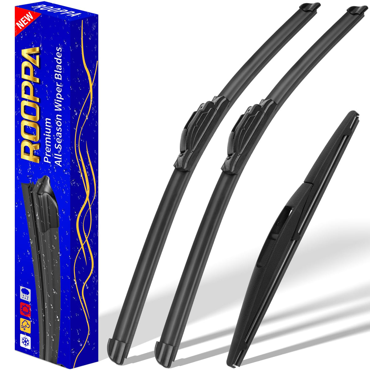3 Wipers Fits Honda Odyssey 2005-2024 Wiper Blades