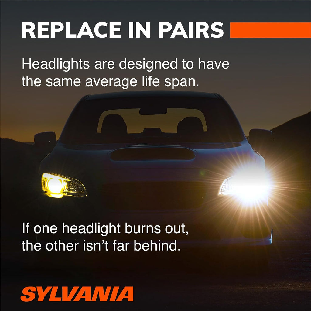 SYLVANIA 9003 XtraVision Halogen Headlight Bulb, High or Low Beam, 2 Bulbs