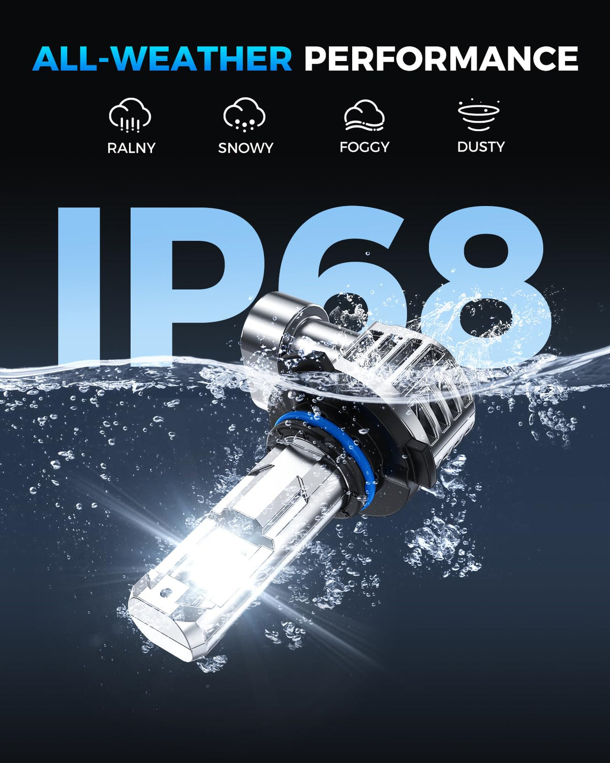 Marsauto - H7 led lights for car- High-Performance H7 Led Bulb- 2 Bulbs