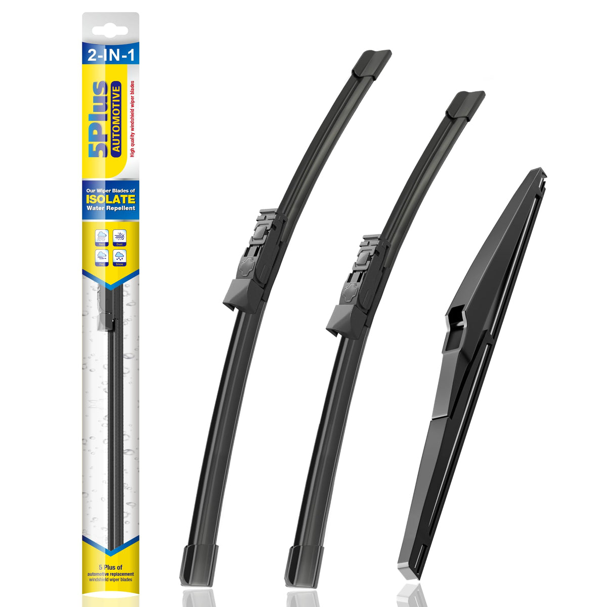 5 PLUS Silicone Windshield Wipers Fits Subaru Outback 2020-2025 (3 PACK)