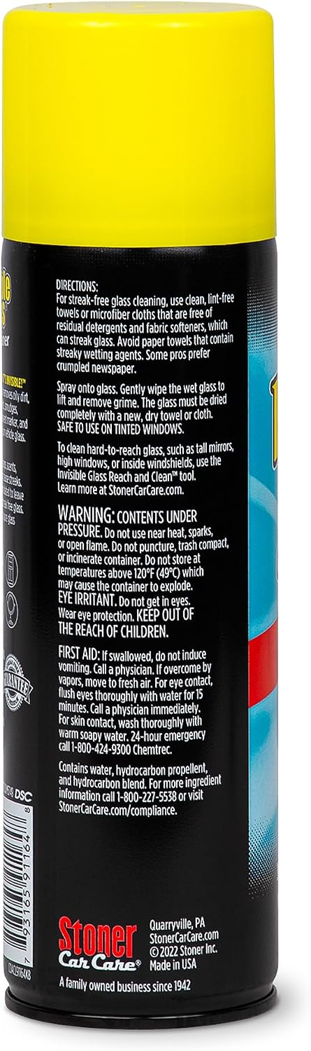 Invisible Glass Auto Glass Cleaner Foaming Spray, 19 oz, 91164 (Pack of 2)