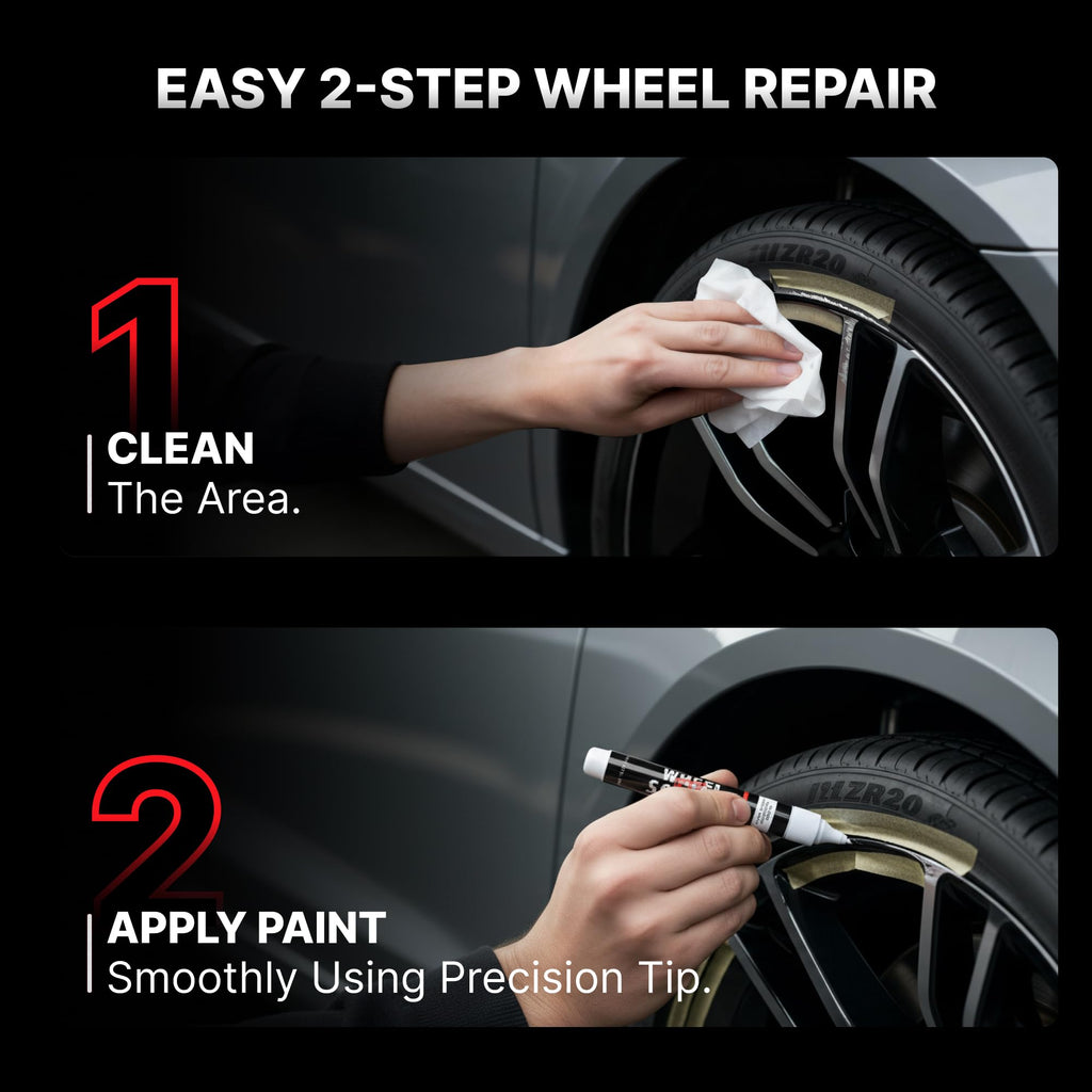 Wheel Scratch Fix® Gloss Black Rim Touch Up Paint, Wheel Scratch Repair Kit