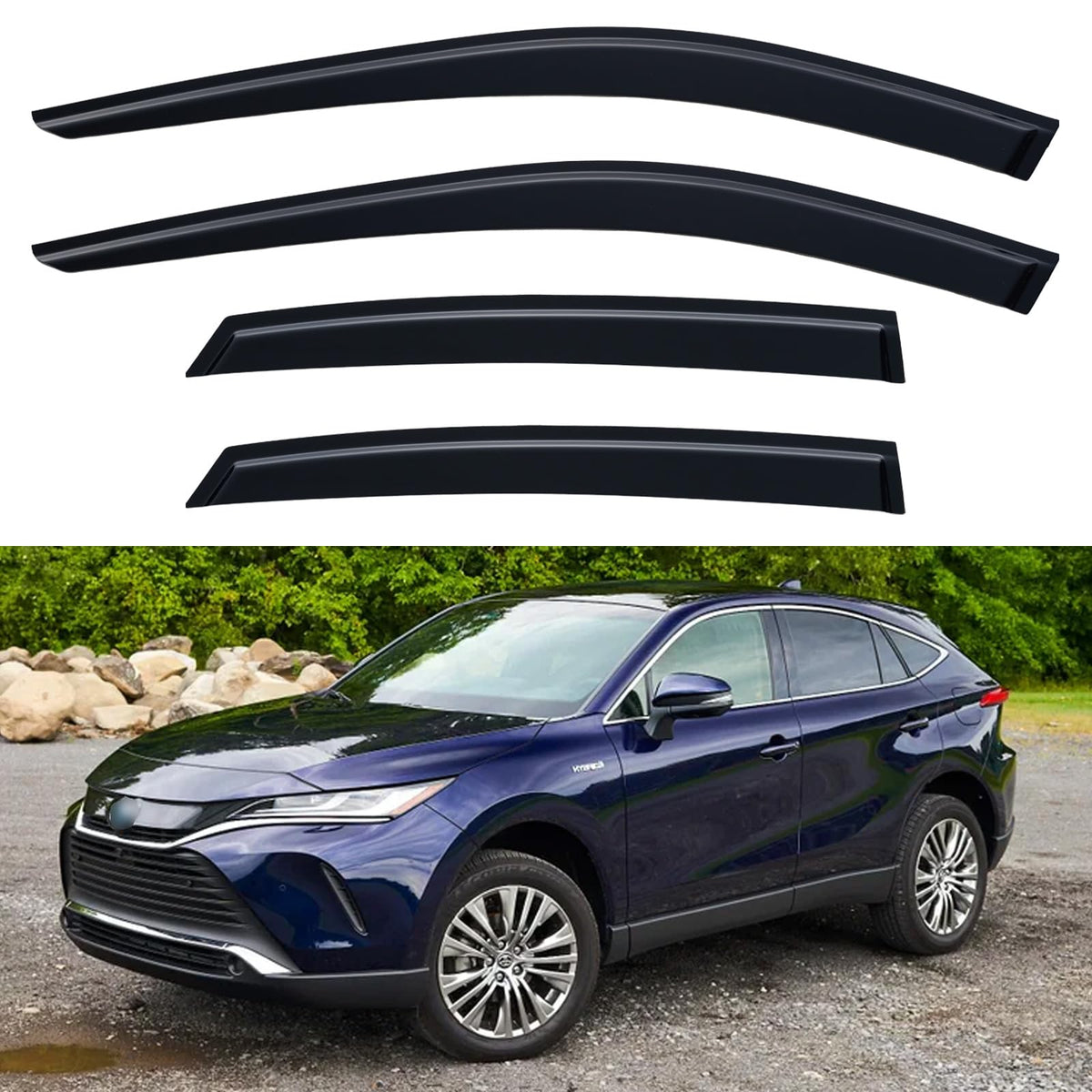 Window Visors Rain Guards for 2015-2026 Ford F150 Crew/SuperCrew Cab