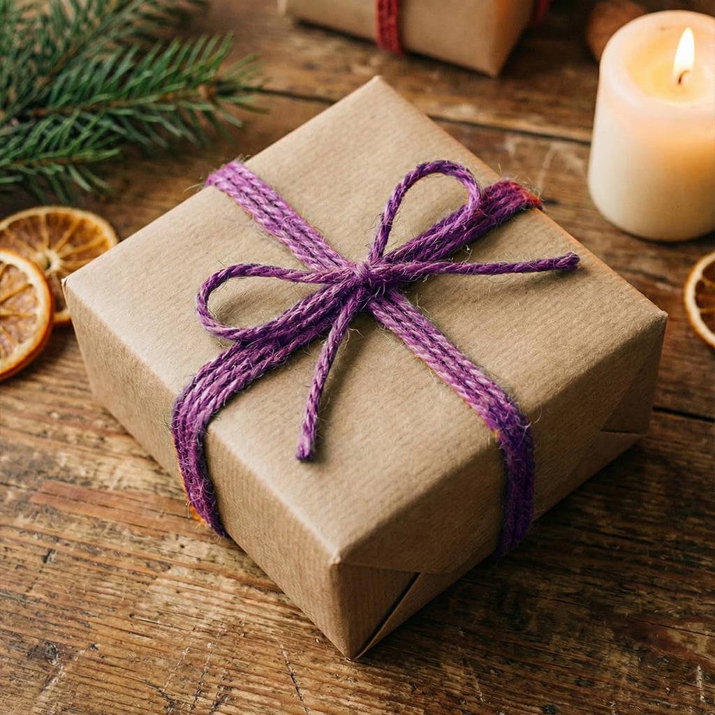 SMART&CASUAL 2mm Natural Jute Twine String Thin for Craft Plant Garden Gift Wrapping Christmas Handmade Art Decoration Packing String Home Art Decoration (Brown) (800 Ft (244M))