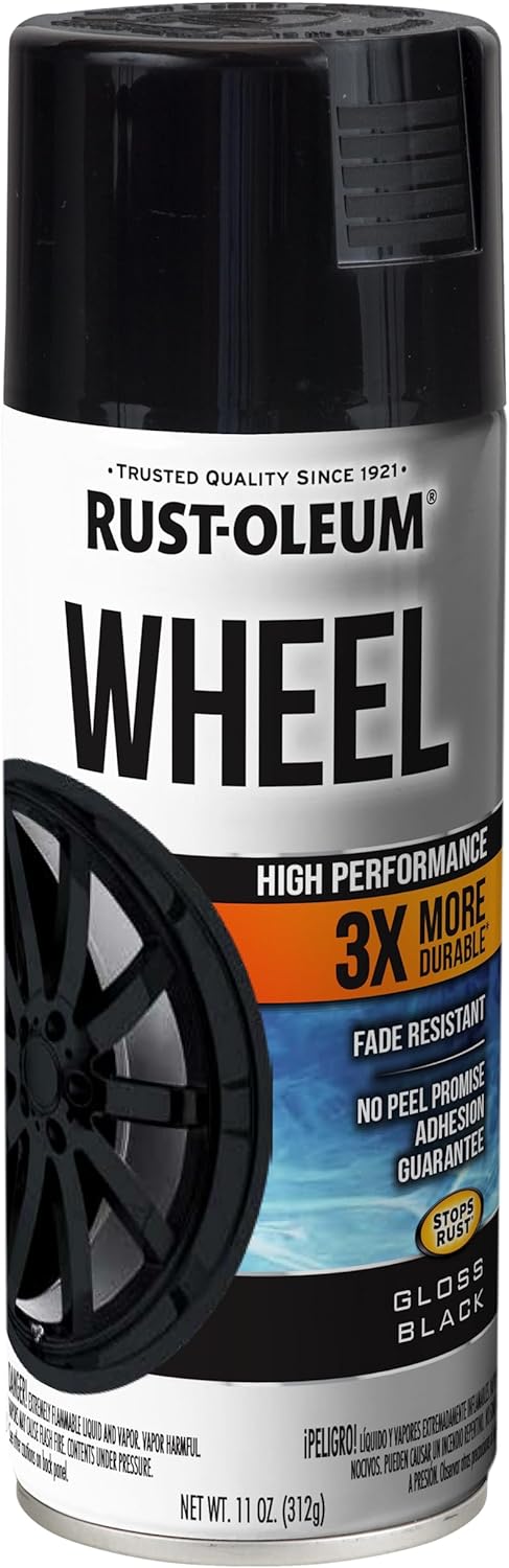 Rust-Oleum High Performance Wheel Spray Paint, Gloss Black