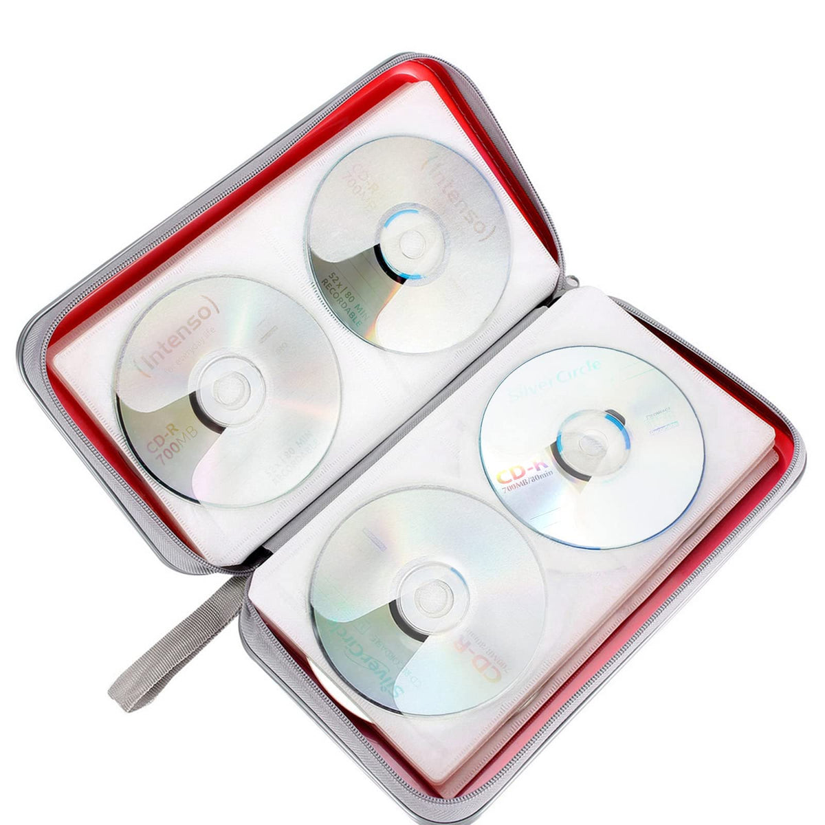 Siveit CD DVD Cases 96 Capacity Disc Storage Binder for Car(Black)