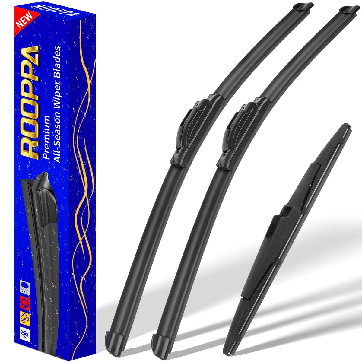 3 Wipers Fits Honda CRV CR-V 2017-2022 Wiper Blades