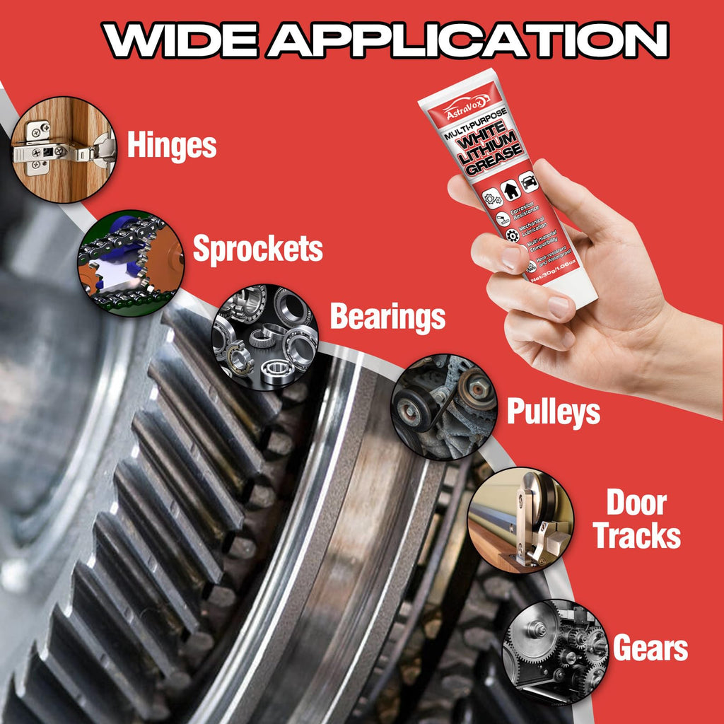 AstraVox White Lithium Grease, Multi-Purpose Lubricant Lithium Grease