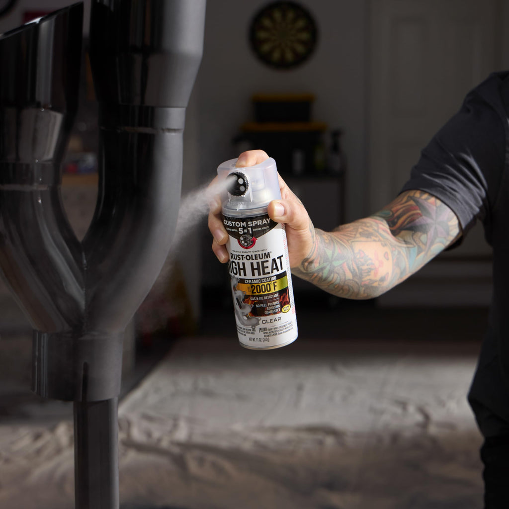 Rust-Oleum High Heat 5-in-1 Spray Paint, Flat Black