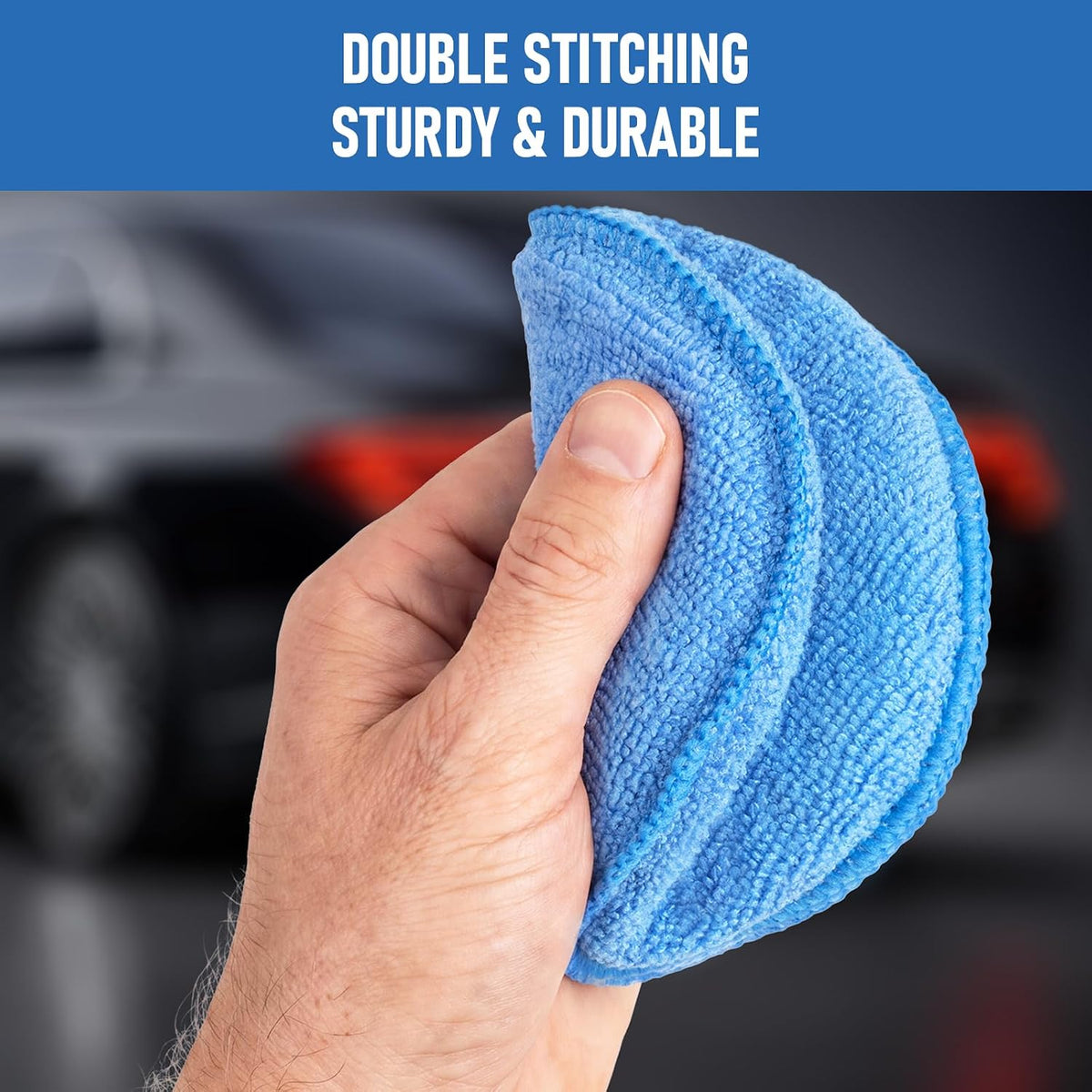 FONAROLL Microfiber Wax Applicator Pads, Car Wax Applicator, Buffing & Detail Polishing Foam Pads for Car Cleaning and Fine Polishing (5" Diameter, 6 Pack)…