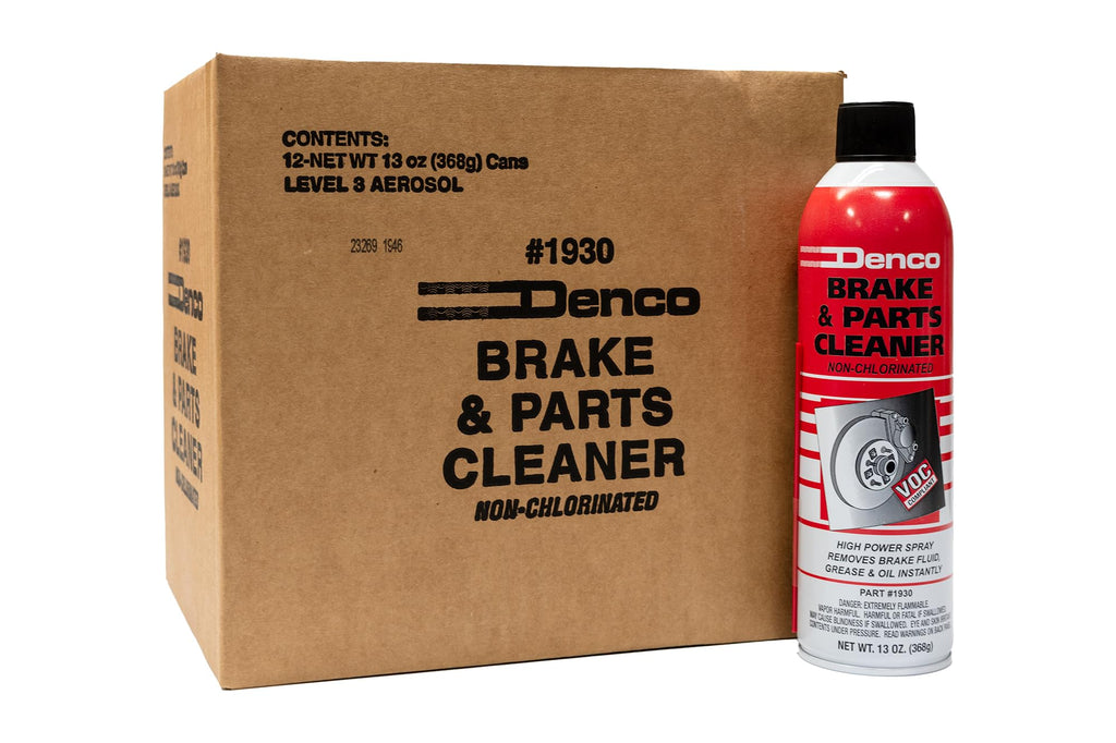 Denco 1930 Brake & Parts Cleaner, Non-Chlorinated, 13oz, 12-Pack