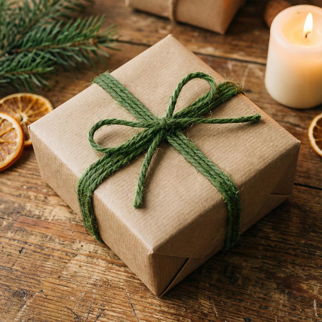 SMART&CASUAL 2mm Natural Jute Twine String Thin for Craft Plant Garden Gift Wrapping Christmas Handmade Art Decoration Packing String Home Art Decoration (Brown) (800 Ft (244M))